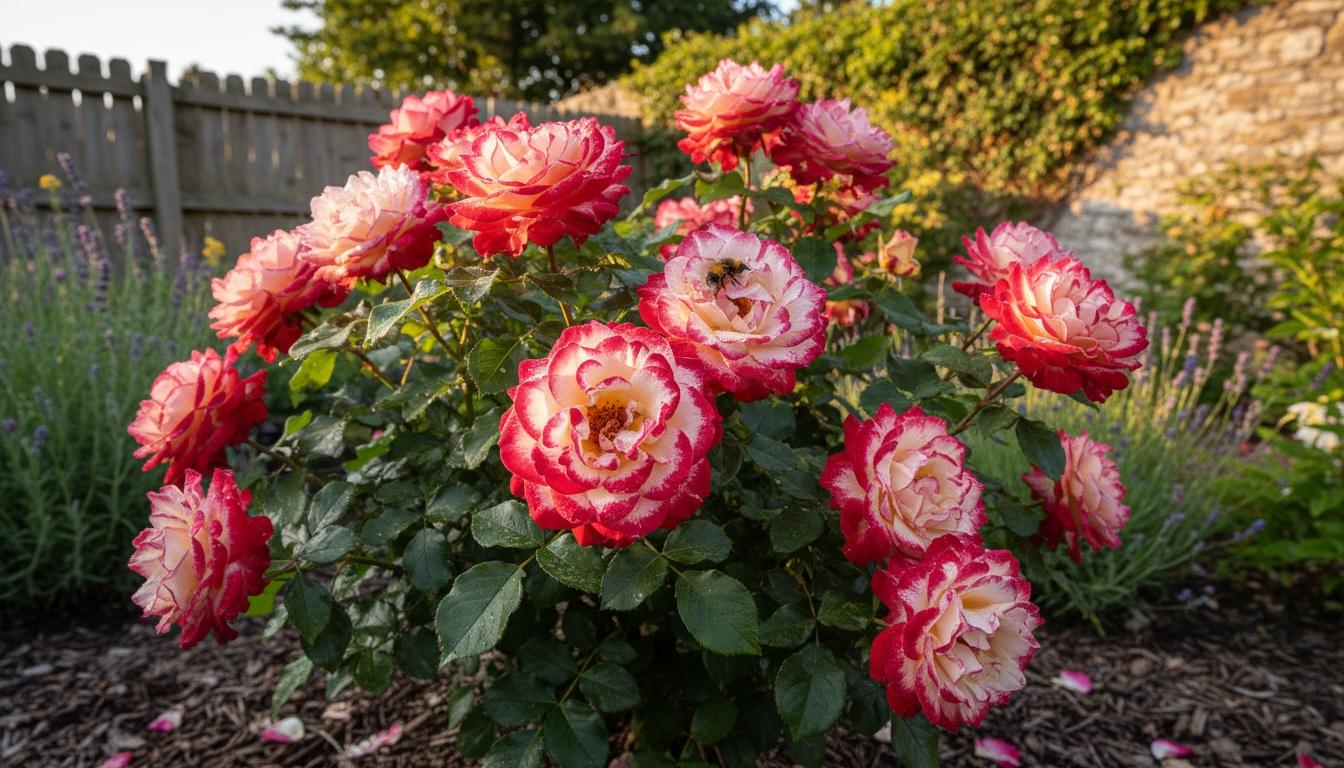 Cherry Parfait Rose (Rosa 'Cherry Parfait') - Ground Layers