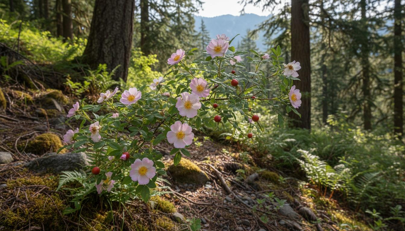 Baldhip Rose (Rosa Gymnocarpa) - Ground Layers