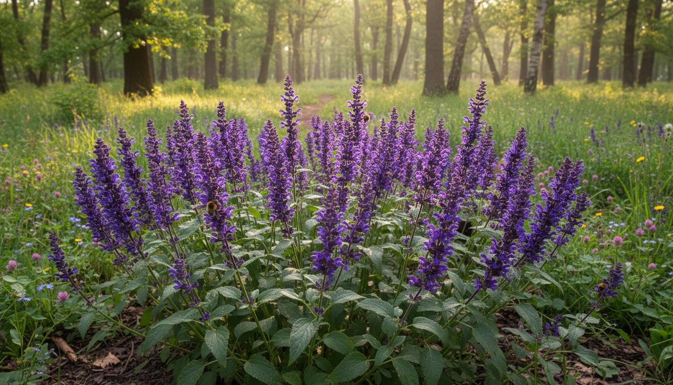Meadow Or Woodland Sage 'Sensation Deep Blue' (Salvia Nemorosa 'Sensation Deep Blue') - Perennials