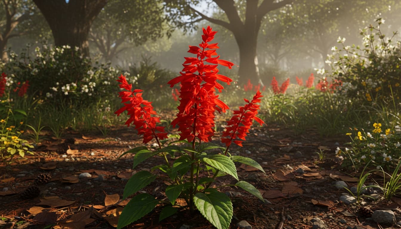 Scarlet Sage (Salvia Splendens) - Perennials