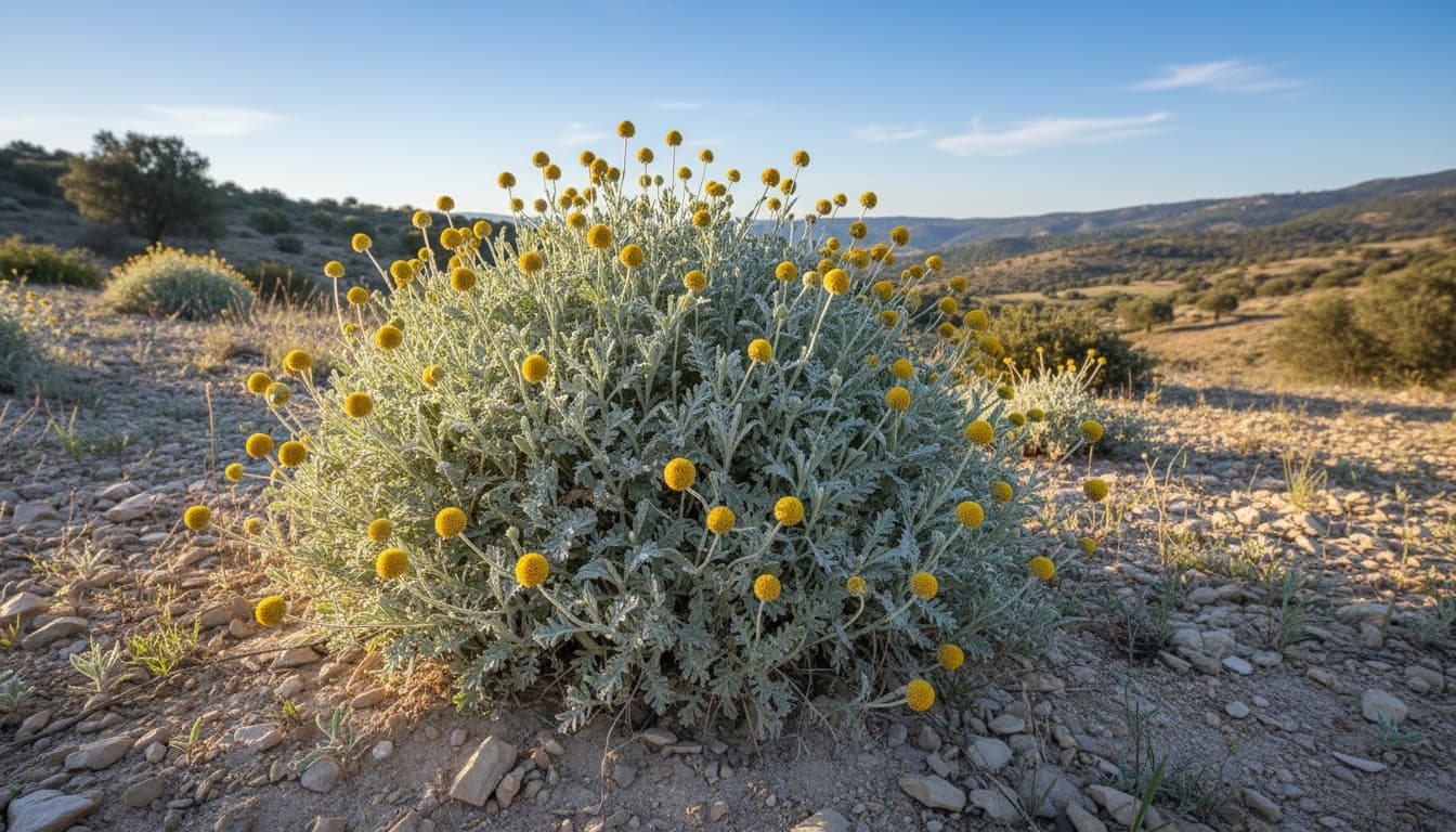 Cotton Lavender (Santolina Chamaecyparissus) - Ground Layers