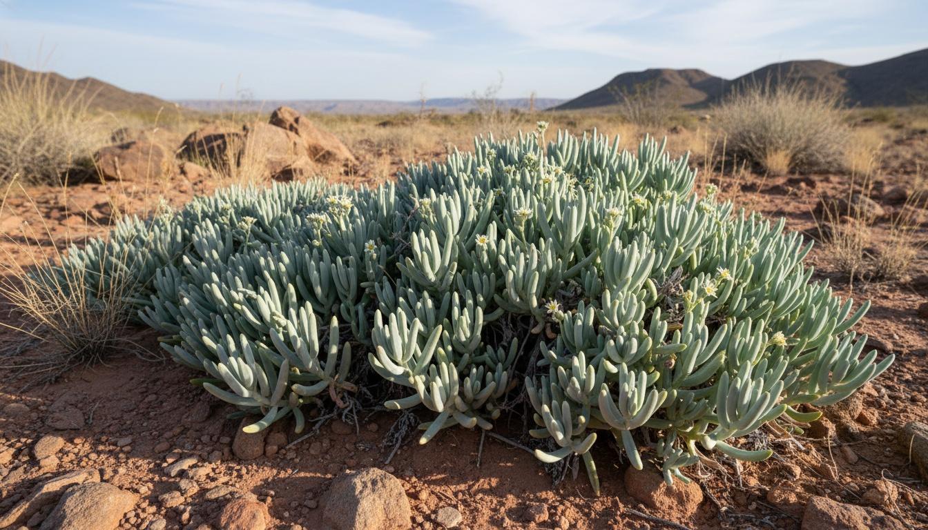 Blue Chalk Sticks (Senecio Serpens) - Succulents