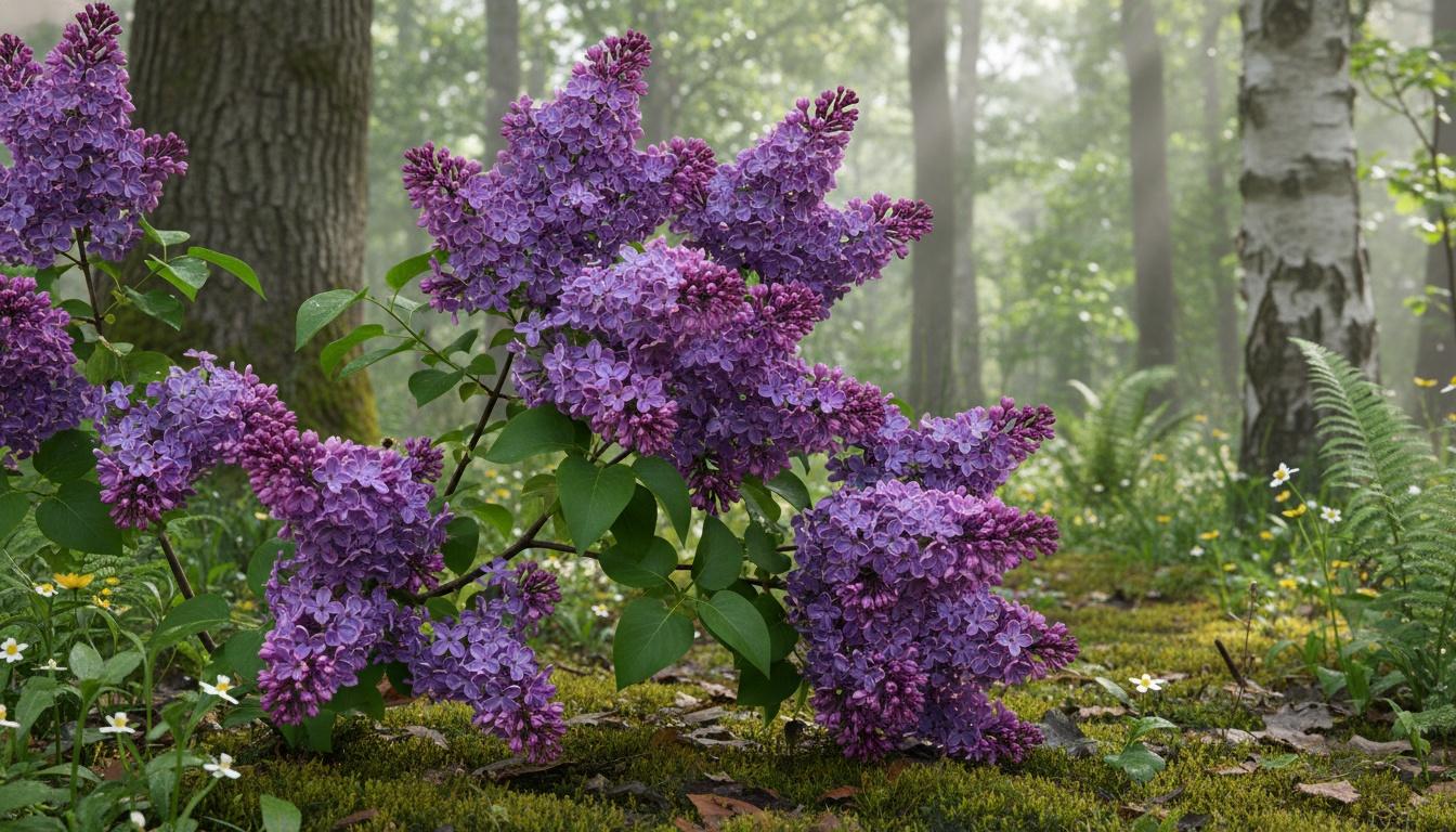 Mid Blooming Purple Lilac 'Bailbridget' Virtual Violet® Virtual Violet® (Syringa Vulgaris  Pp30286 'Bailbridget') - Ground Layers