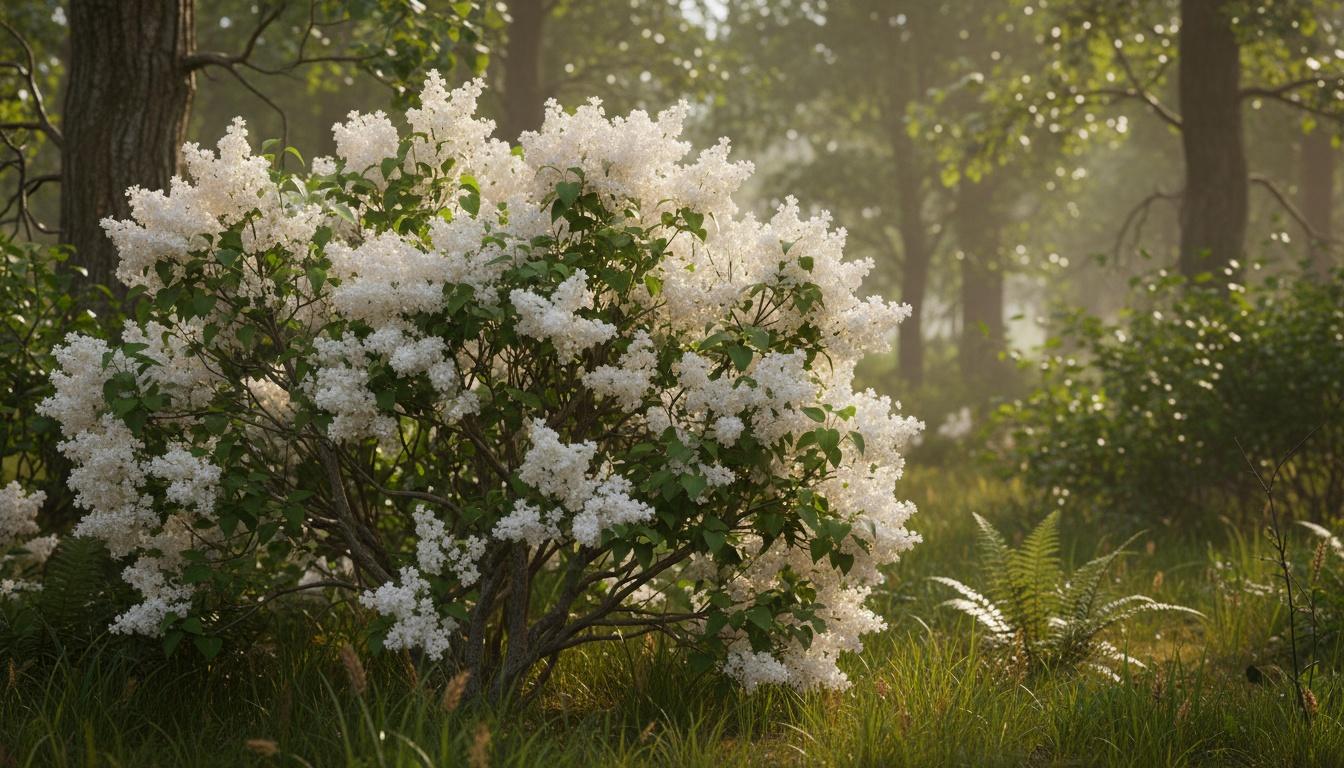 Mid Blooming Common White Lilac 'Alba' (Syringa Vulgaris 'Alba') - Ground Layers