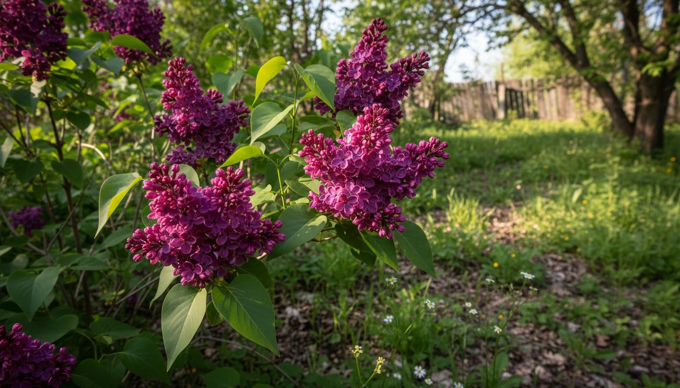 Mid Blooming Magenta Lilac 'Charles Joly' (Syringa Vulgaris 'Charles Joly') - Ground Layers