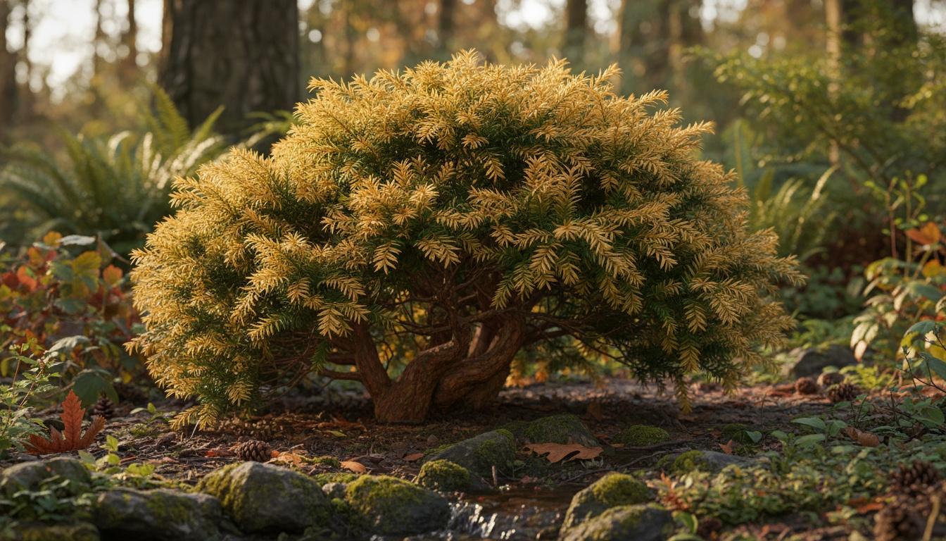 Dwarf Golden Japanese Yew 'Nana Aurescens' (Taxus Cuspidata 'Nana Aurescens') - Ground Layers