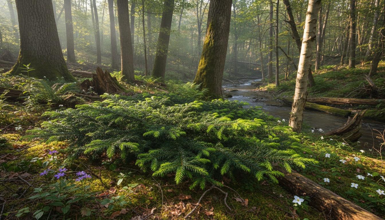 Emerald Spreader Yew 'Monloo' (Taxus Cuspidata Emerald Spreader 'Monloo') - Ground Layers
