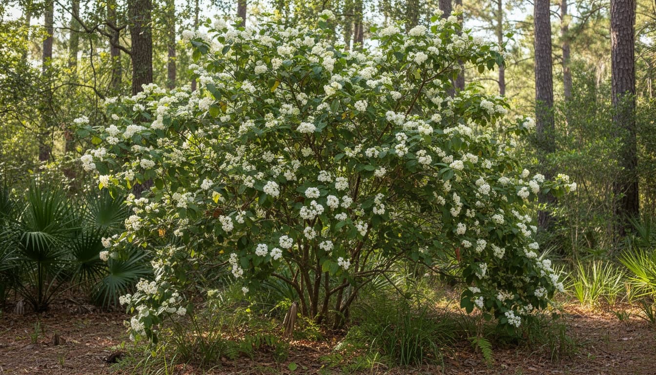 Walter'S Viburnum (Viburnum Obovatum) - Ground Layers