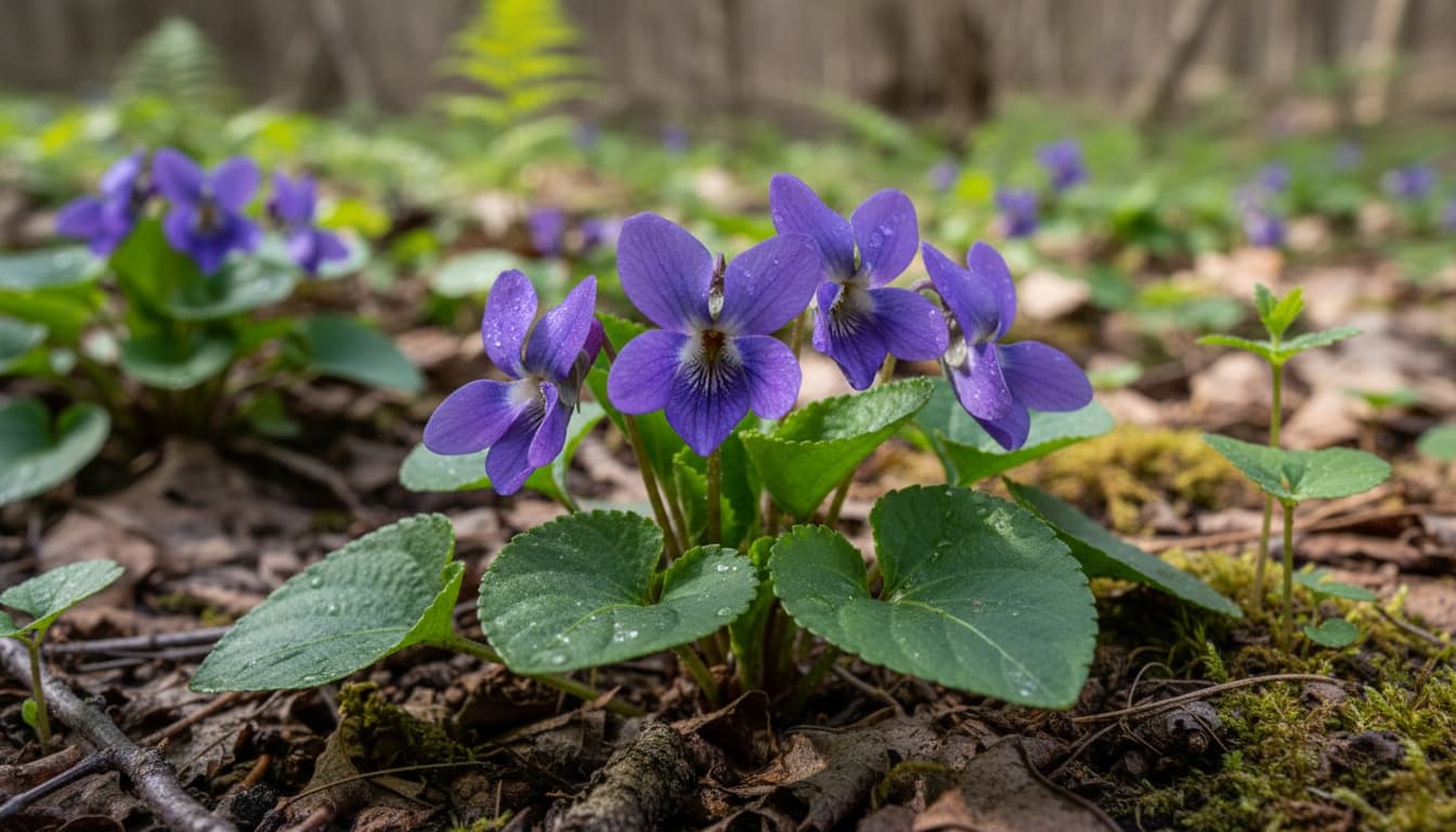 Common Blue Violet (Viola Sororia) - Perennials