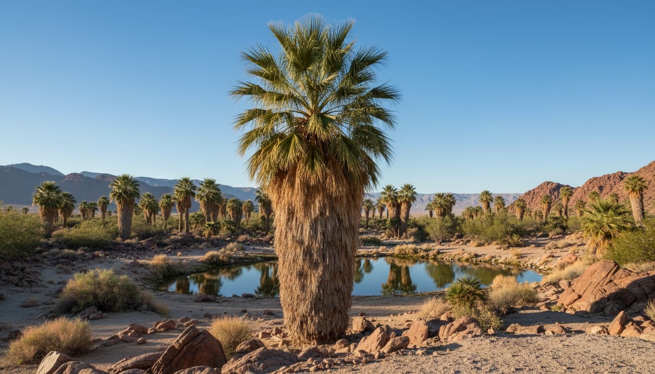 California Fan Palm (Washingtonia Filifera) - Evergreen Trees