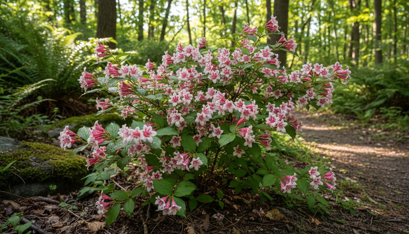 Raspberry Splash Weigela (Weigela Florida 'Raspberry Splash') - Ground Layers