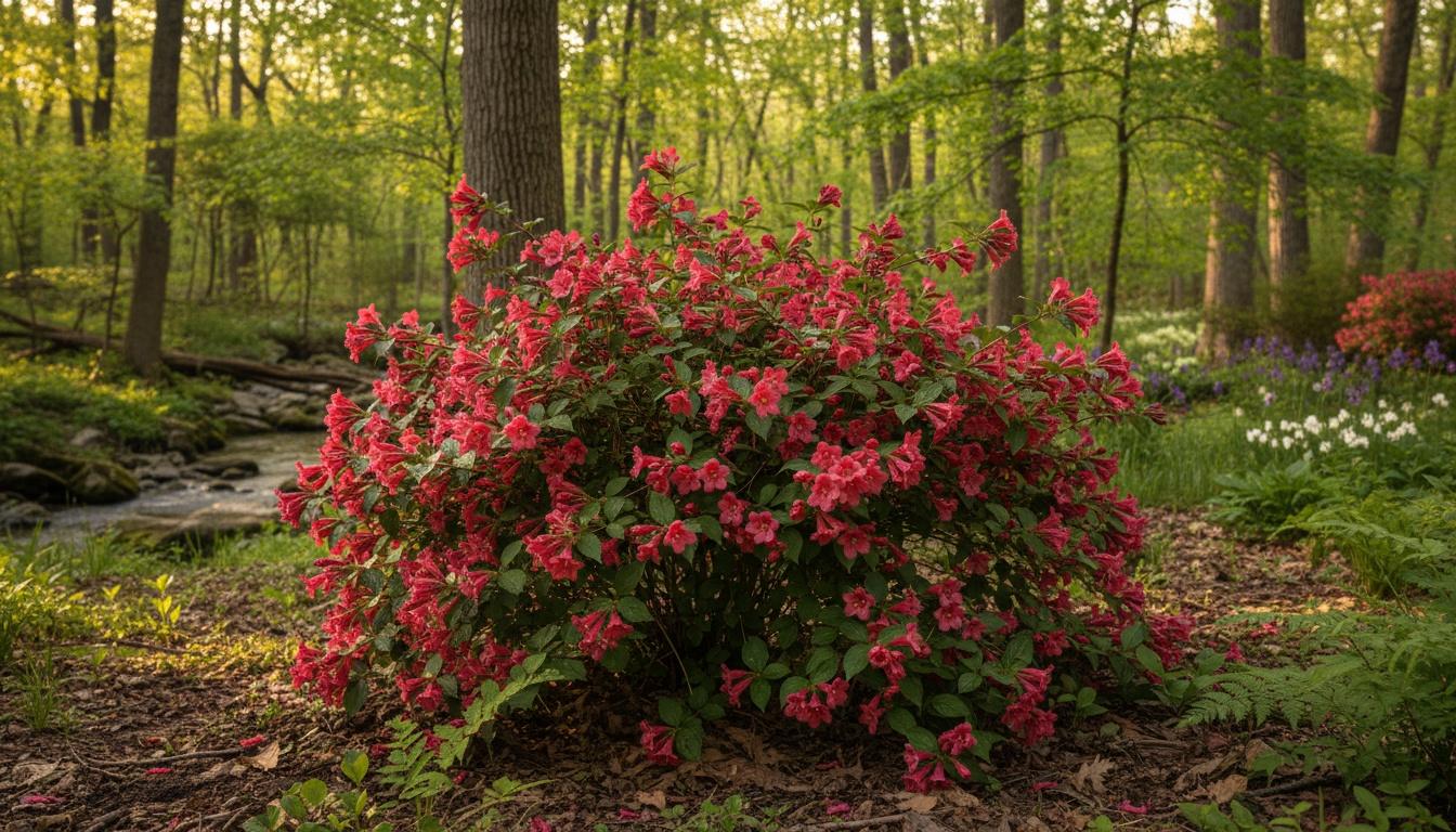 Red Prince Weigela (Weigela Florida 'Red Prince') - Ground Layers