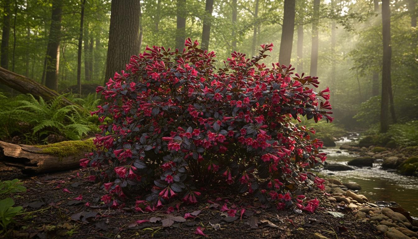 Spilled Wine Weigela (Weigela Florida 'Spilled Wine') - Ground Layers