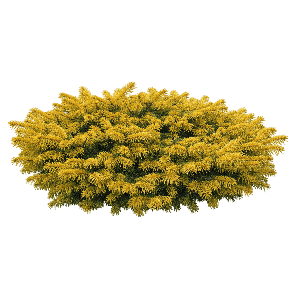 Golden Spreader Nordmann Fir (Abies Nordmanniana 'Golden Spreader') - Ground Layers