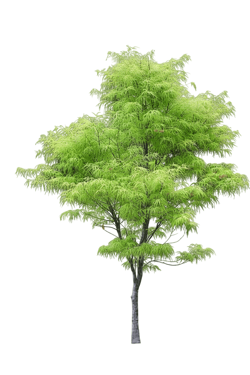 Viridis Green Laceleaf Japanese Maple St (Acer Palmatum Var. Dissectum 'Viridis') - Shade Trees