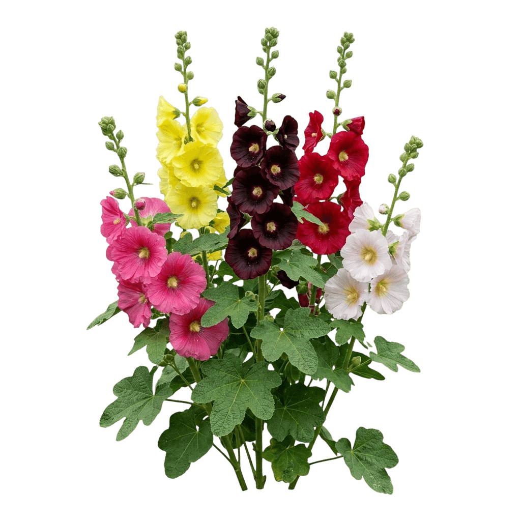 Las Vegas Hollyhock (Alcea 'Las Vegas') - Perennials
