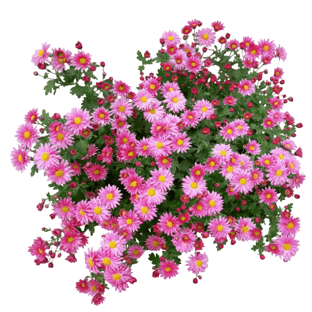 Chrysanthemum (Chrysanthemum X 'Raspberry Sorbet') - Perennials