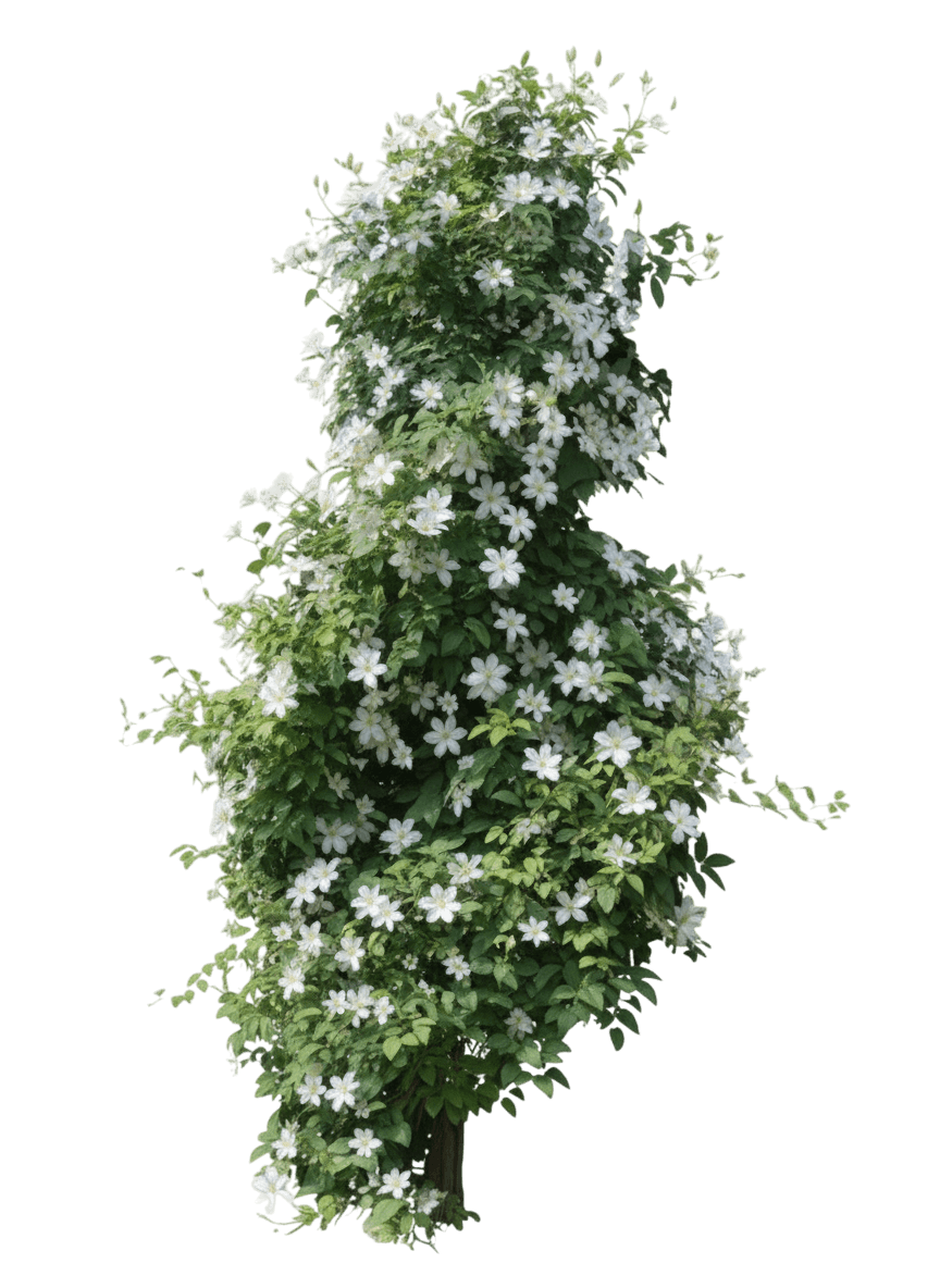 Clematis Hybrid (Clematis Crystal Fountain™ Regal®) - Perennials