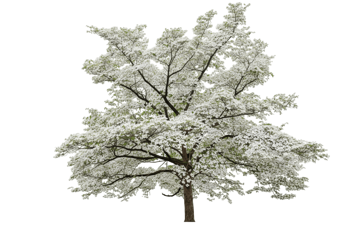 Cherokee Princess White Dogwood (Cornus Florida 'Cherokee Princess') - Flowering Trees