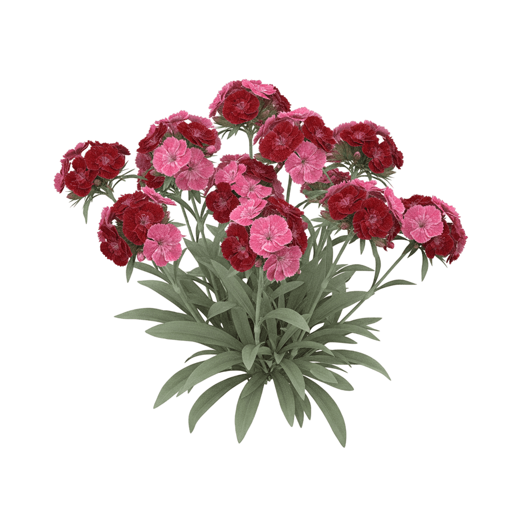 Fruit Punch Cranberry Cocktail Pinks (Cranberrycocktail 'Dianthus Fruit Punch') - Perennials