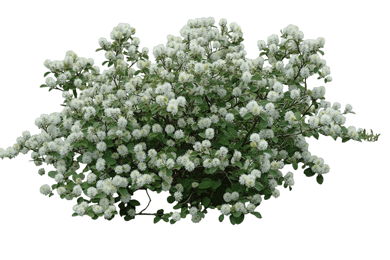 Blue Shadow Fothergilla (Fothergilla Major 'Blue Shadow') - Ground Layers