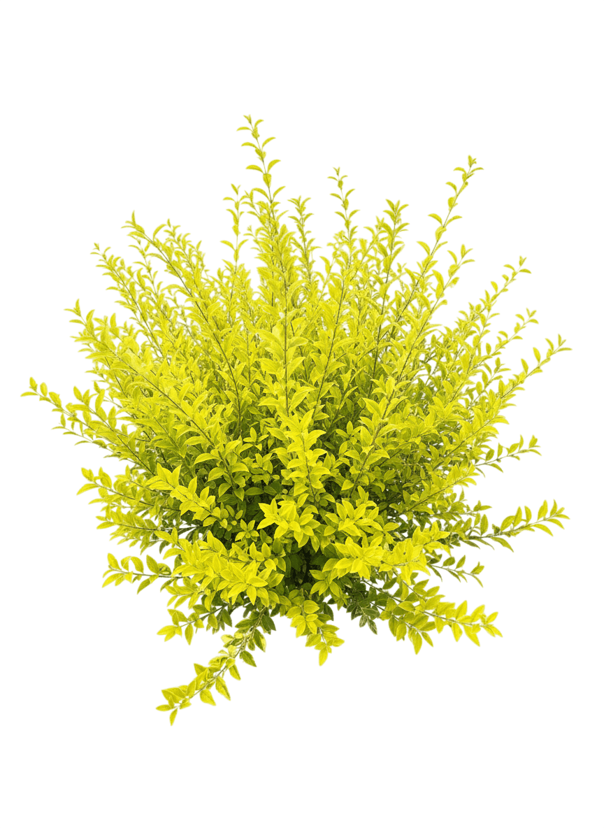 Sunshine Ligustrum (Ligustrum Sinense 'Sunshine') - Ground Layers