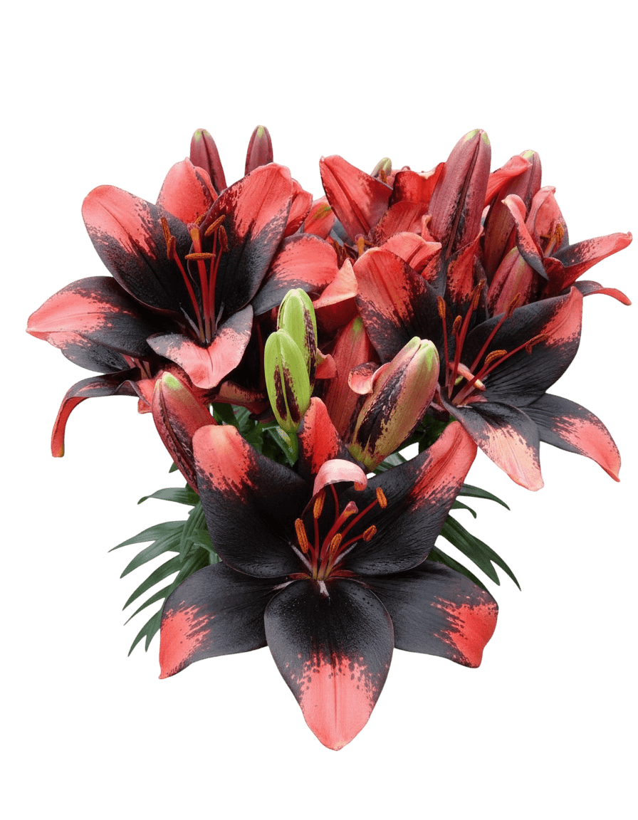 Dwarf Asiatic Hardy Lily (Lilium Lily Looks™ ‘Tiny Shadow’) - Perennials