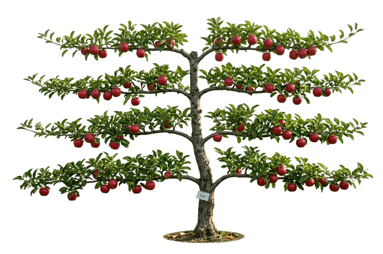 Fuji™ Apple Espalier (Malus X Domestica 'Fuji') - Fruit Trees