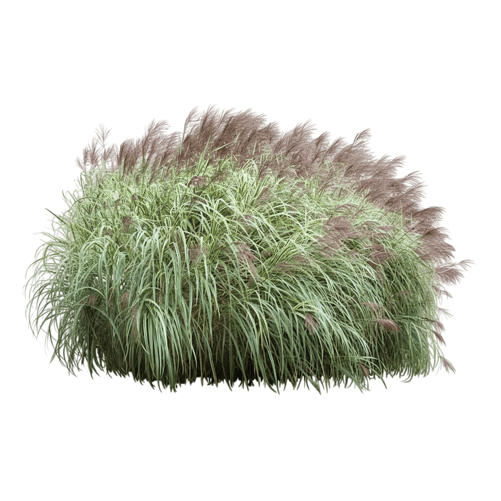 Grass, Maiden, Variegated Silver (Miscanthus Sinensis 'Variegata') - Grasses