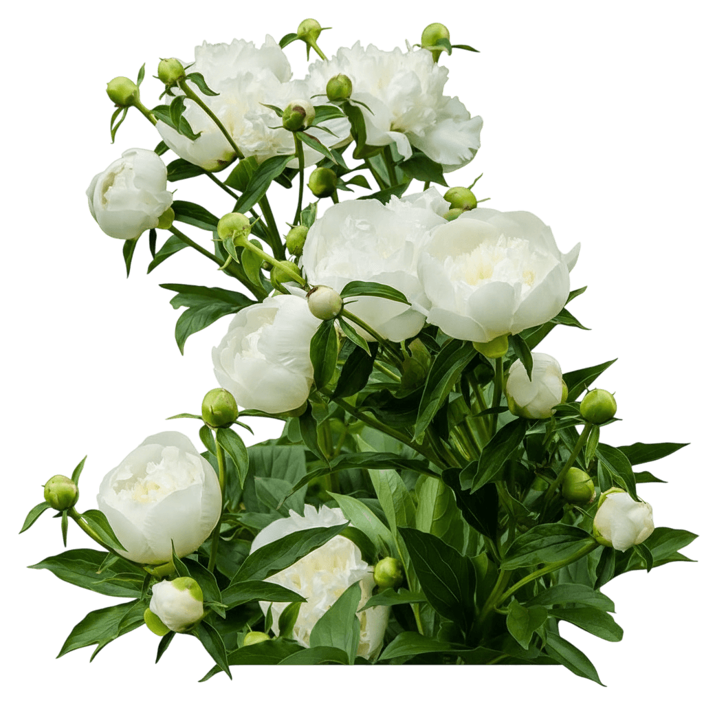 Peony, Dutchess De Nemours (Paeonia Lactiflora ‘Duchesse De Nemours’) - Perennials