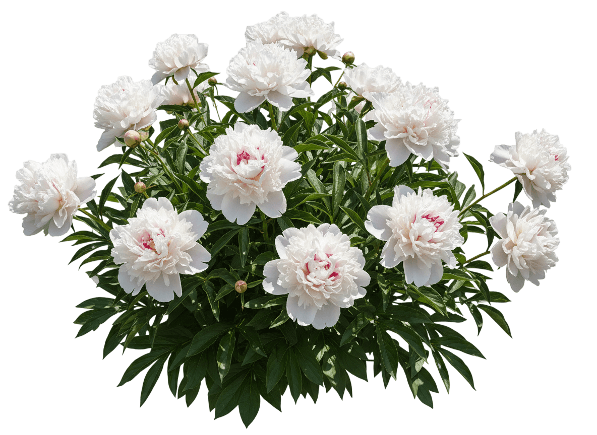 Festiva Maxima Peony (Paeonia Lactiflora 'Festiva Maxima') - Perennials