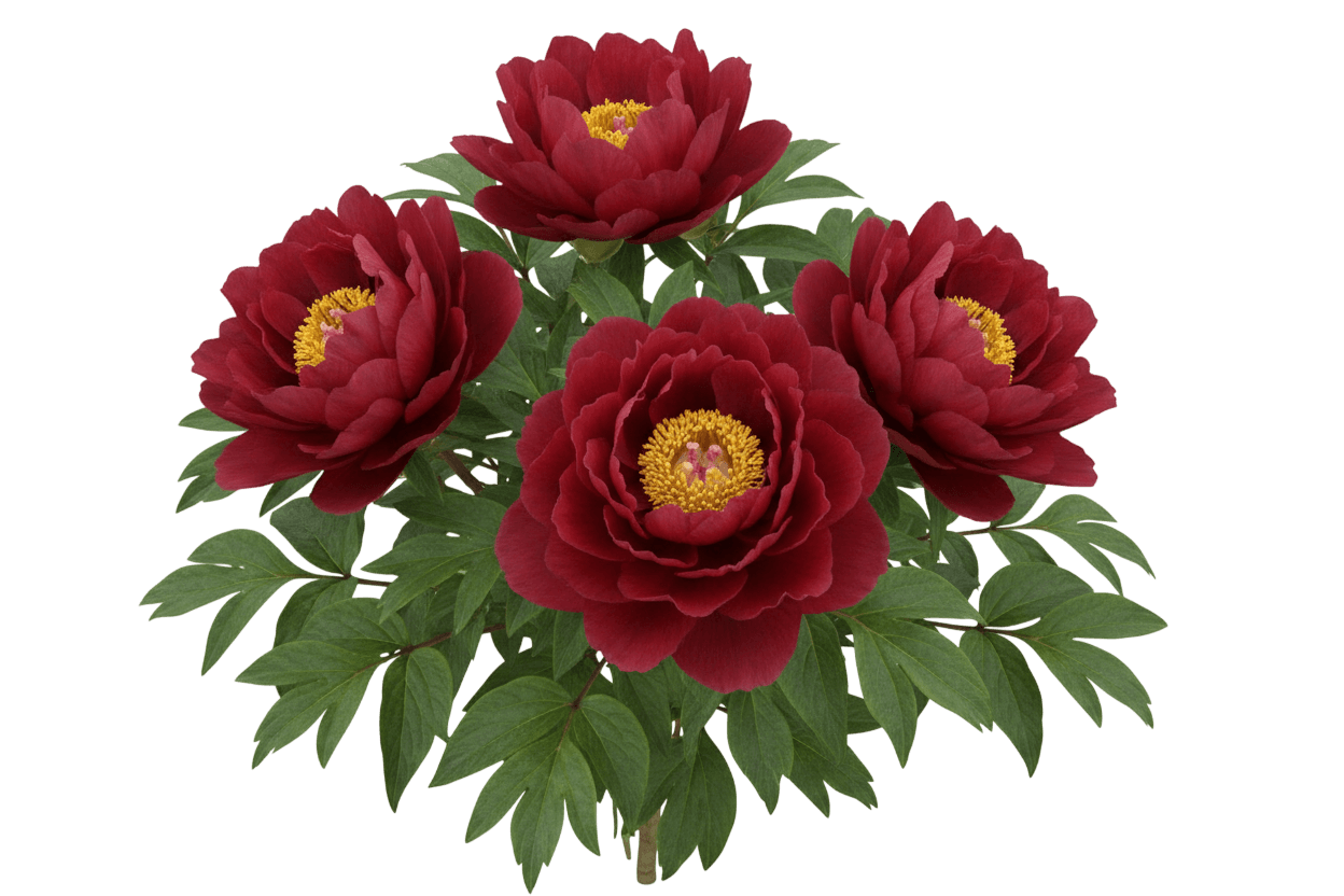 Buckeye Belle Peony (Paeonia X 'Buckeye Belle') - Perennials