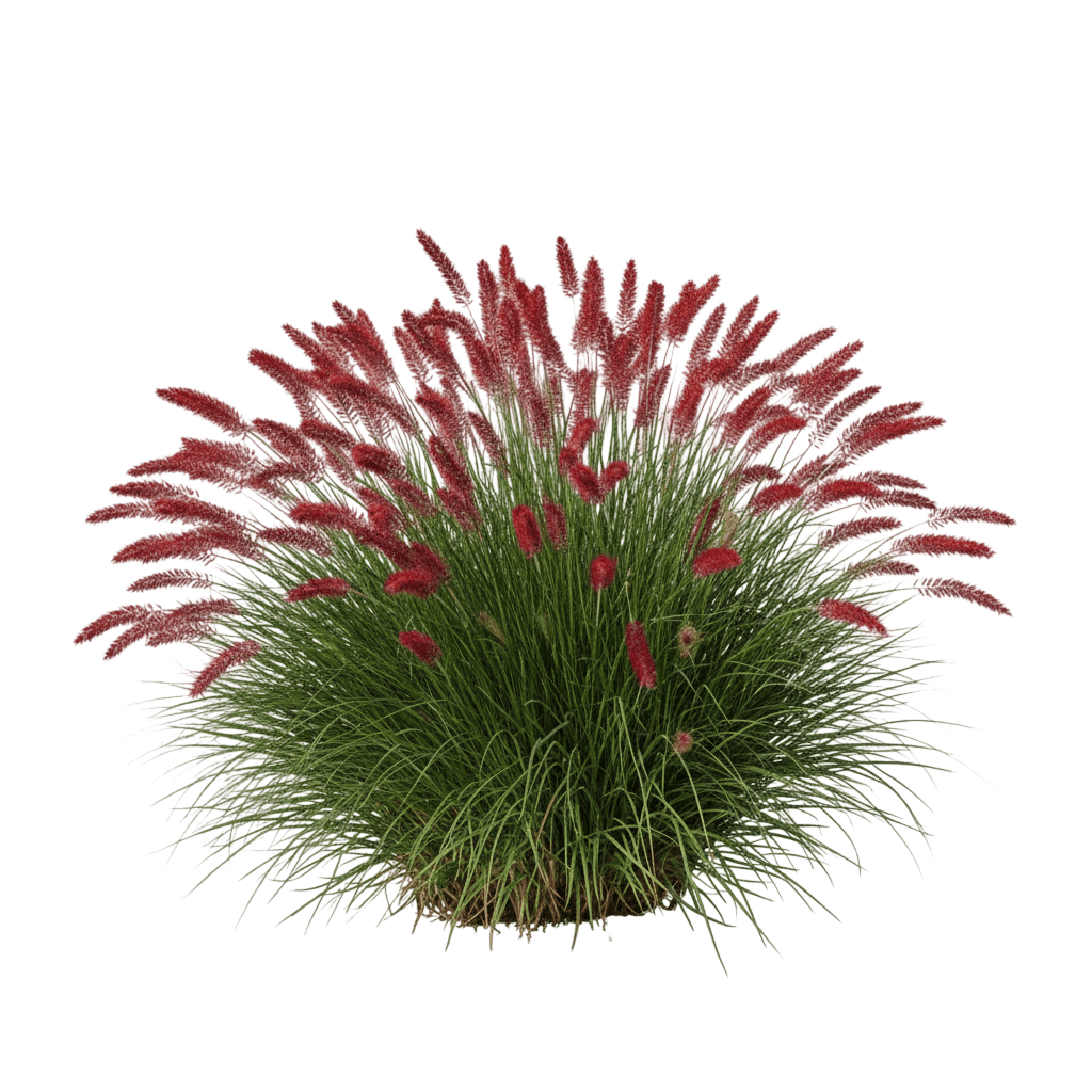 Red Head Fountain Grass (Pennisetum Alopecuroides 'Red Head') - Grasses