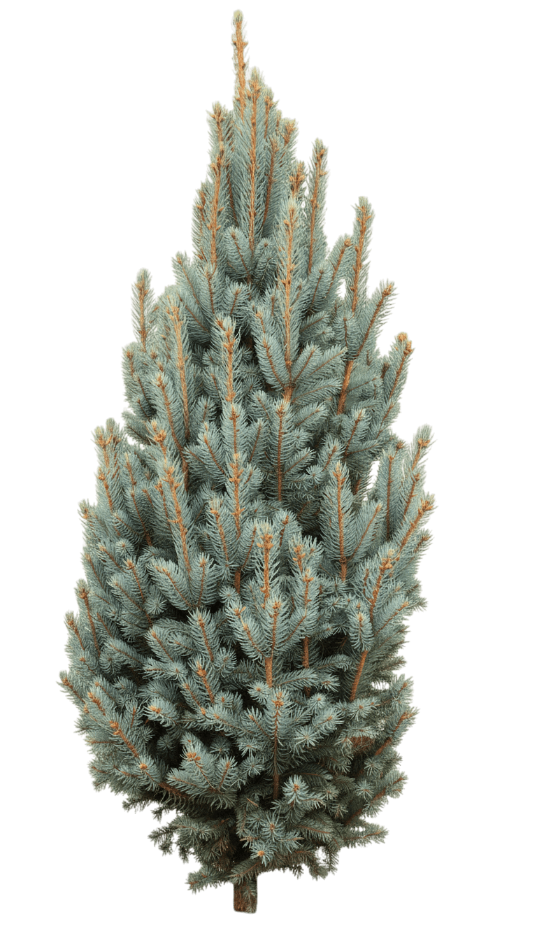 Columnar Colorado Blue Spruce (Picea Pungens 'Fastigiate) - Evergreen Trees