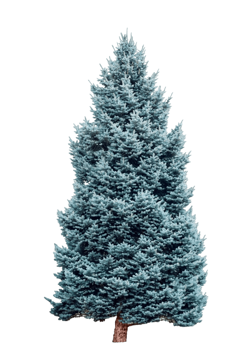 Columnar Colorado Blue Spruce (Picea Pungens 'Glauca Fastigiata') - Evergreen Trees