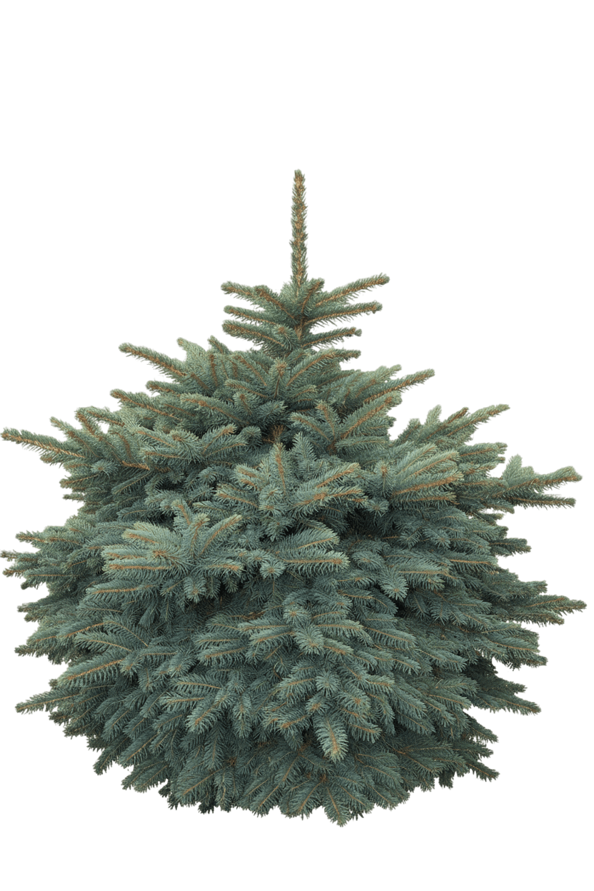 Waldbrunn Colorado Spruce (Picea Pungens 'Waldbrunn') - Ground Layers