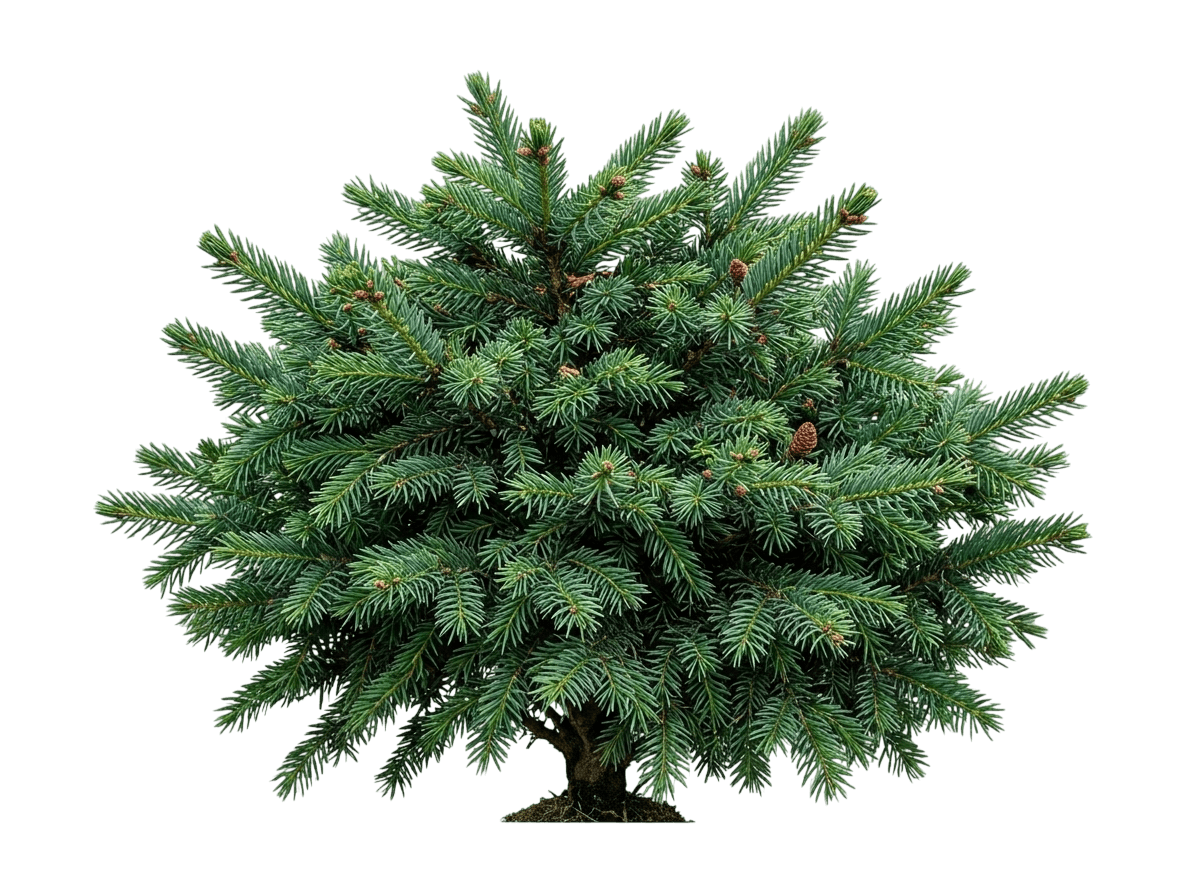 Papoose Dwarf Sitka Spruce (Picea Sitchensis 'Papoose') - Ground Layers