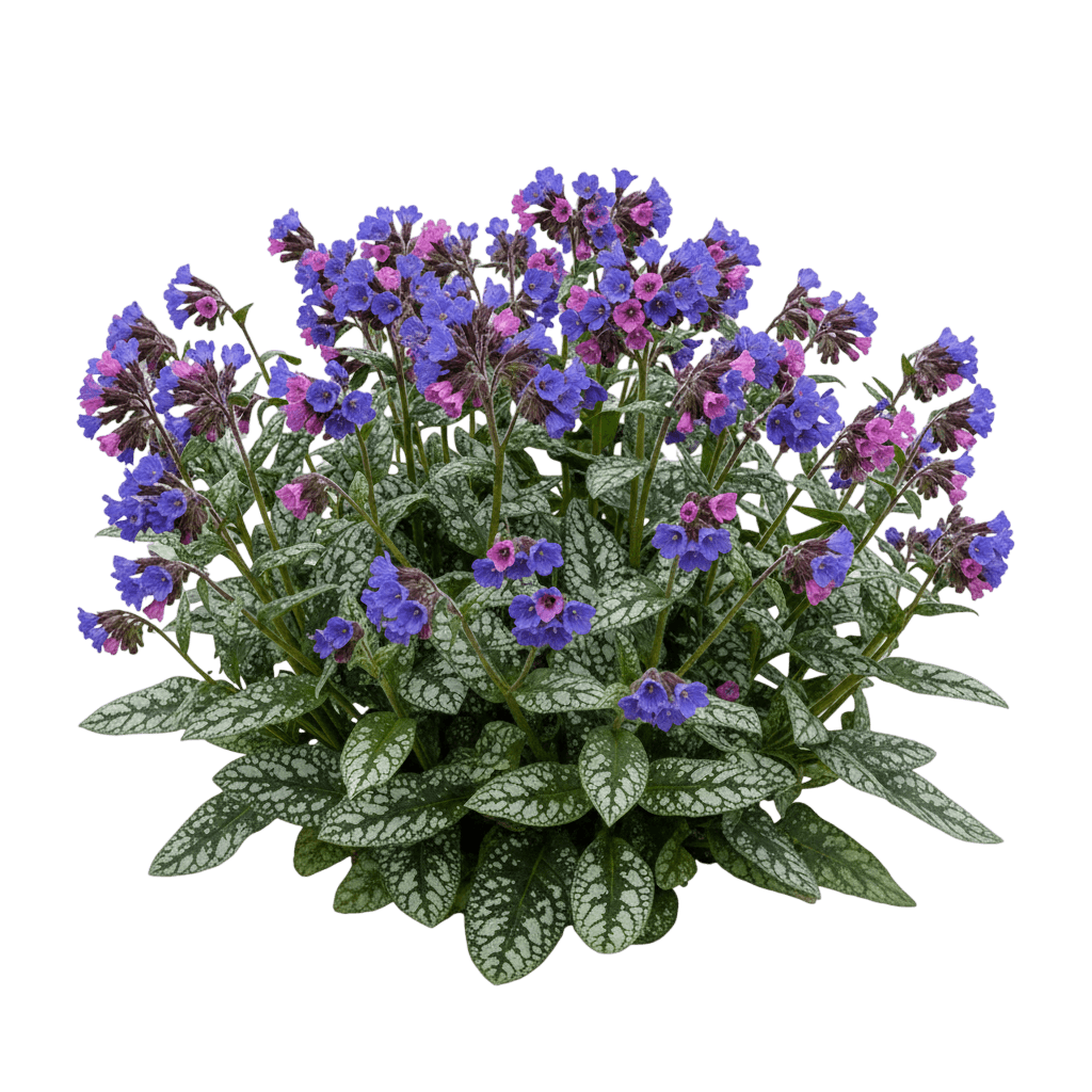 Dark Vader Lungwort (Pulmonaria 'Dark Vader') - Perennials