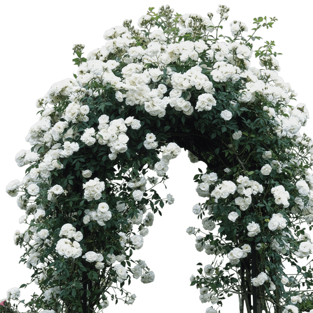 Rose, Iceberg Climbing (Rosa ‘Iceberg Climbing’) - Ground Layers