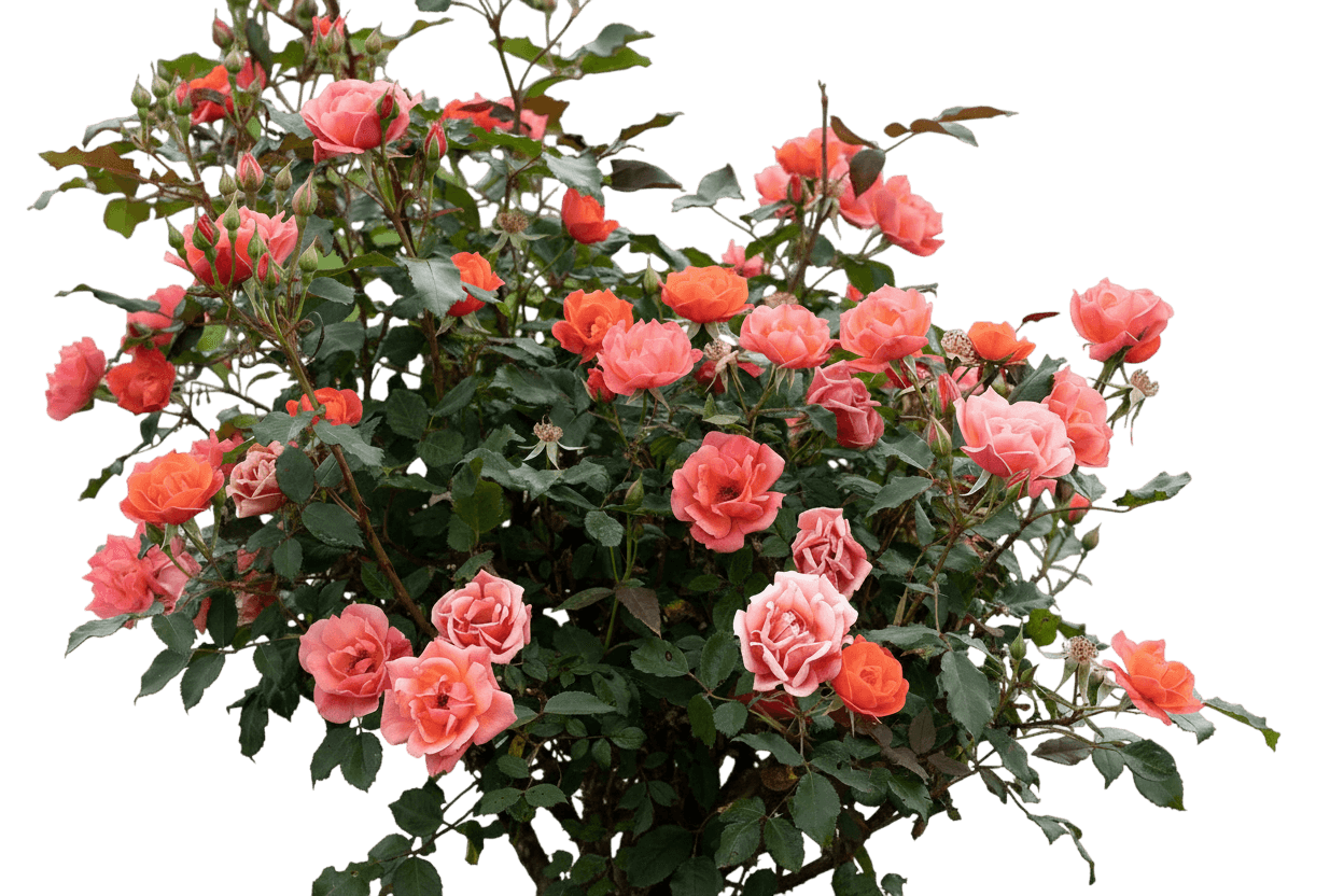 Coral Knock Out®  Rose (Rosa Coral Knock Out 'Radral') - Ground Layers