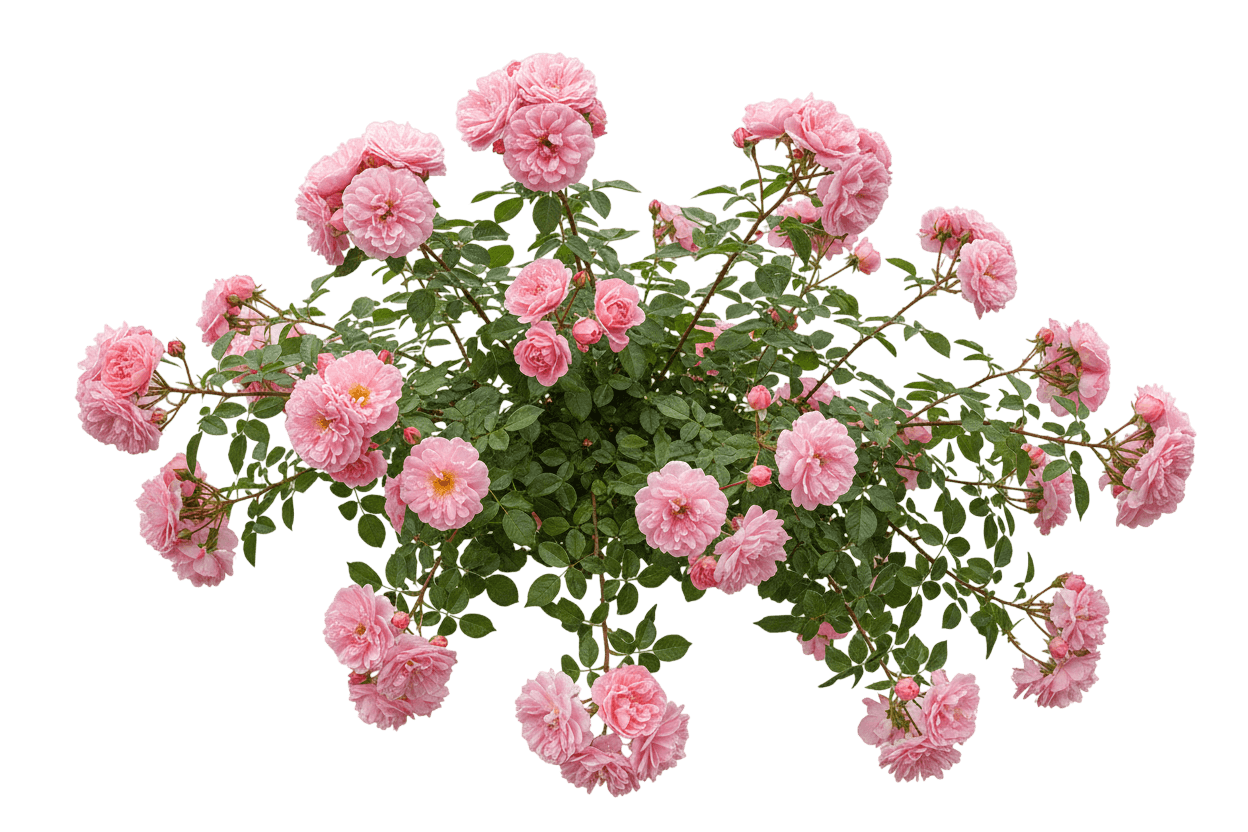 Peggy Martin Climbing Rose (Rosa 'Peggy Martin') - Ground Layers