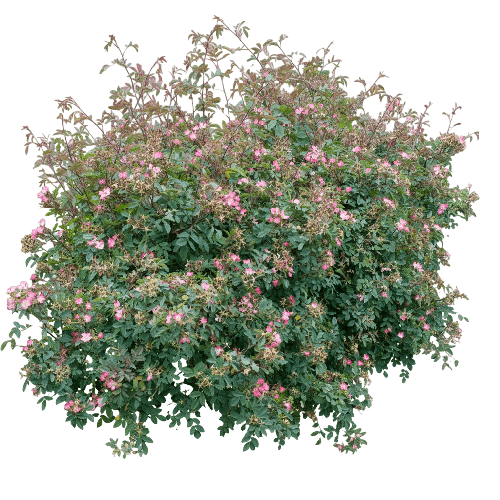 Rose, Redleaf (Rosa Glauca, R. Rubrifolia) - Ground Layers