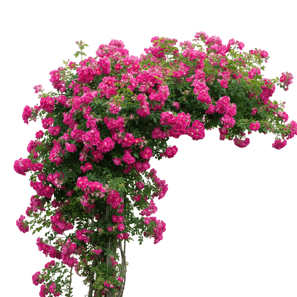 Rose, William Baffin (Rosa X 'William Baffin') - Ground Layers