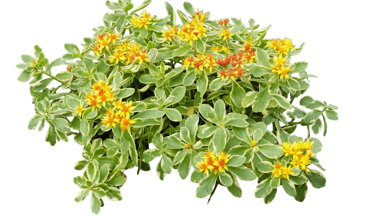 Stonecrop, Variegated Kamschatka (Sedum Kamtschaticum 'Variegatum') - Ground Layers