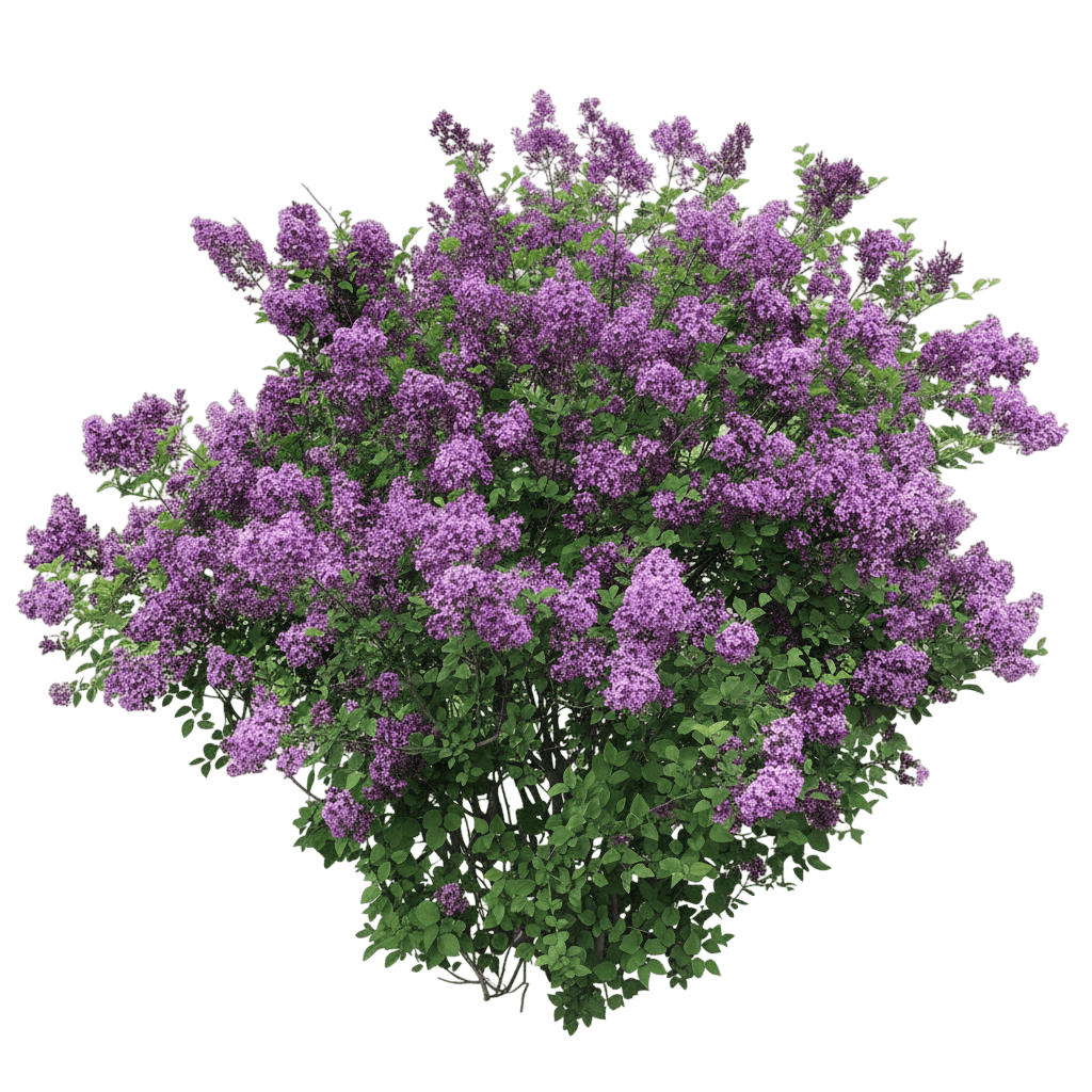 Reblooming Lilac (Syringa Bloomerang® Dwarf Purple) - Ground Layers
