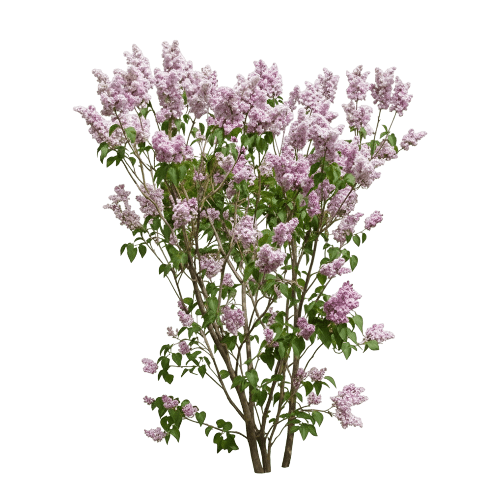 Lilac, Montaigne (Syringa Vulgaris 'Montaigne') - Ground Layers