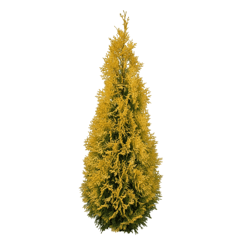 Golden Spire Arborvitae (Golden Feather) (Thuja Plicata Golden Spire 'Daniellow') - Evergreen Trees