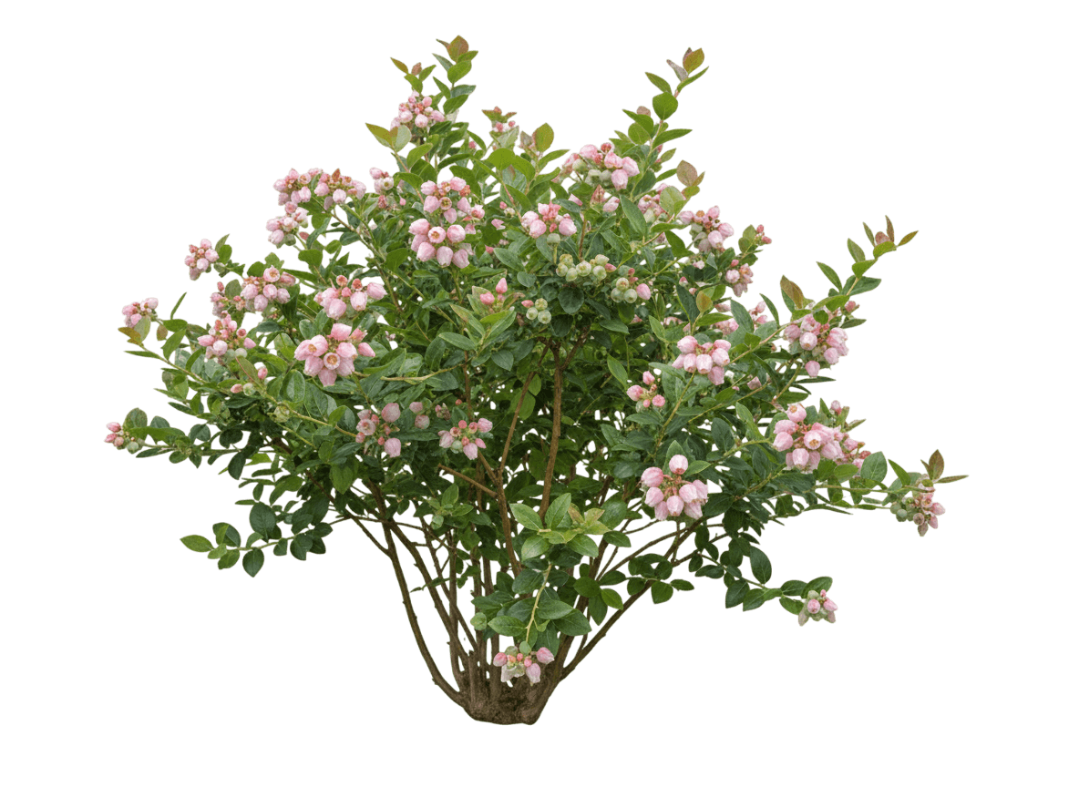 Pink Lemonade Highbush Blueberry (Vaccinium Corymbosum 'Pink Lemonade') - Ground Layers