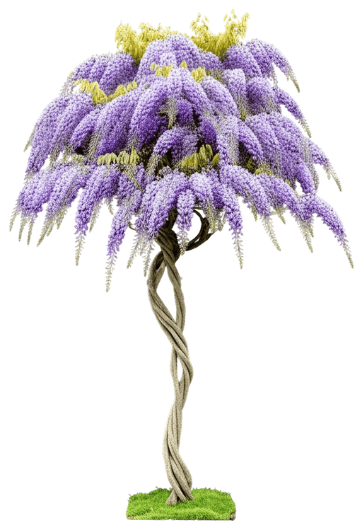 American Wisteria (Wisteria Frutescens 'Amethyst Falls') - Ground Layers