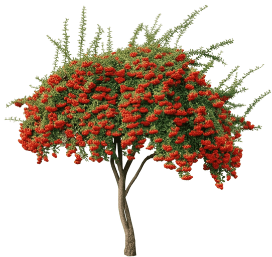 Pyracantha, Mohave - Staked (Pyracantha X 'Mohave') - Ground Layers